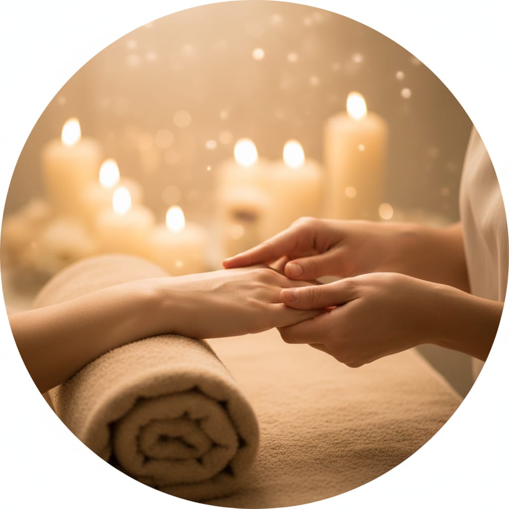 Manicure aplicando esmalte em gel