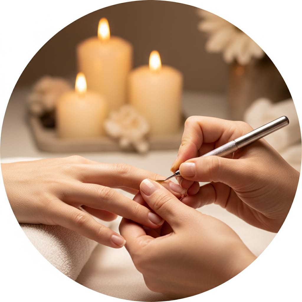 Alongamento de unhas de fibra de vidro